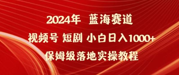 2024年视频号短剧新玩法小白日入1000+保姆级落地实操教程【揭秘】-识享社