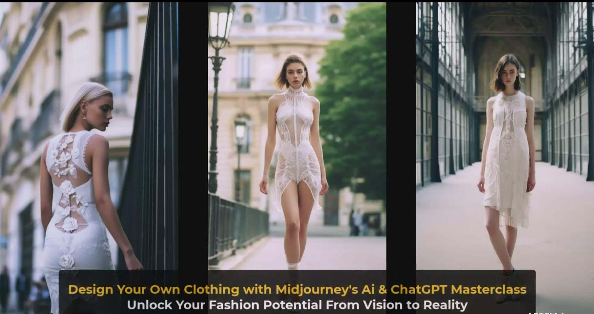 图片[4]-利用 Midjourneys Ai 人工智能设计自己的服装AI大师班-10节课-中英字幕 - 识享社-识享社