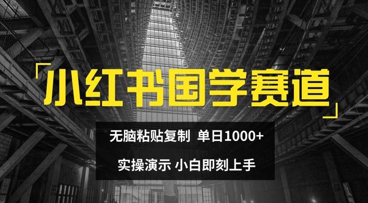 小红书国学赛道，无脑粘贴复制，单日1K，实操演示，小白即刻上手【揭秘】 - 识享社-识享社