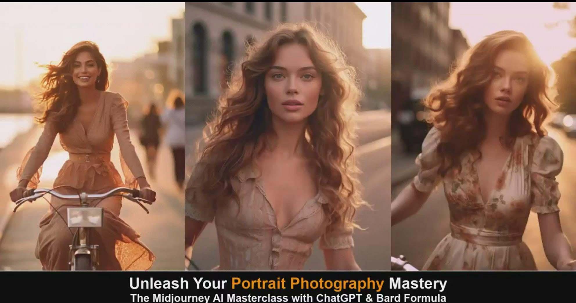 图片[4]-(9312期)Midjourney v5 ChatGPT 和 Bard AI人工智能人像摄影大师班-15节-中英字幕 - 识享社-识享社