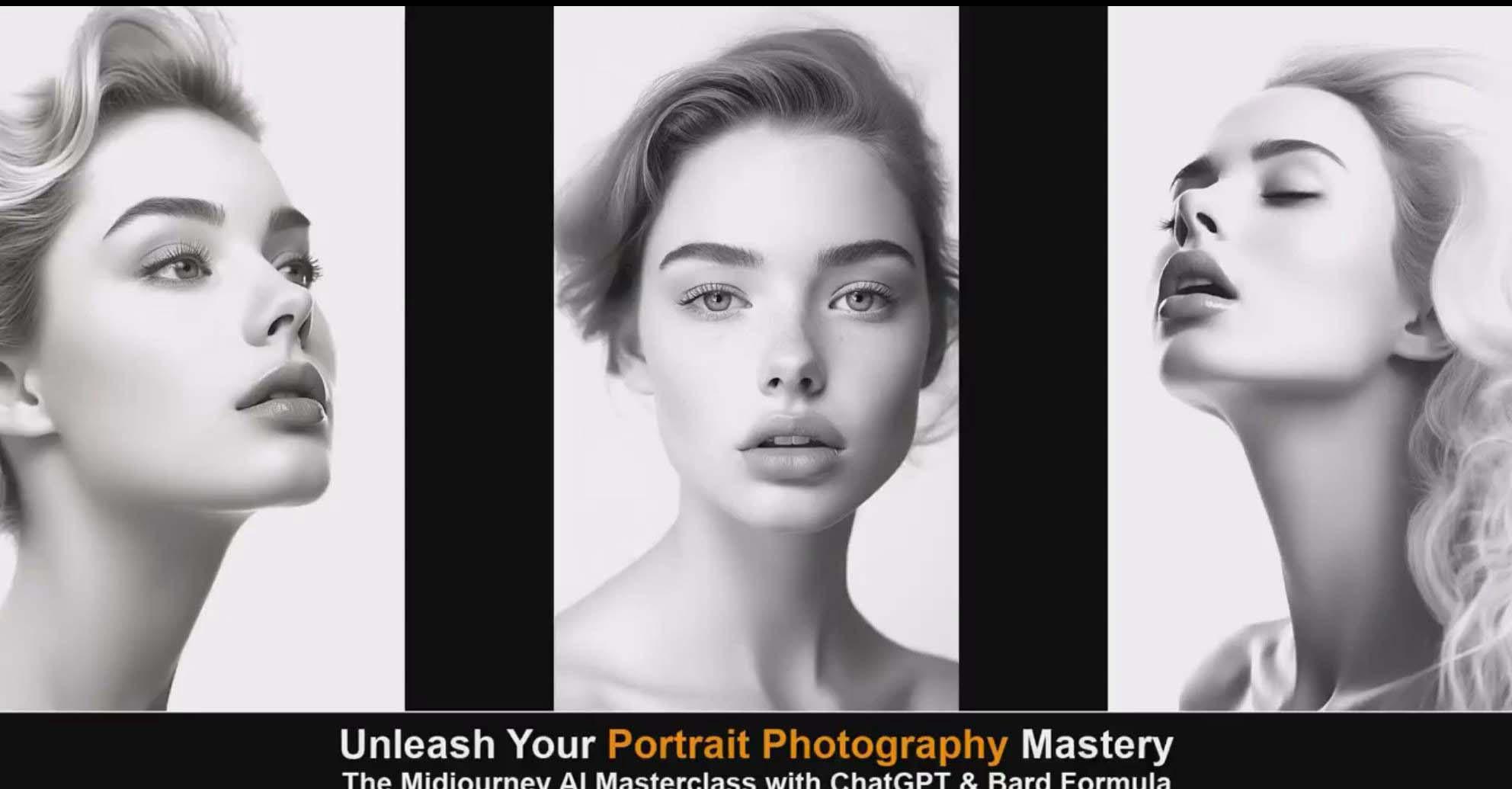 图片[1]-(9312期)Midjourney v5 ChatGPT 和 Bard AI人工智能人像摄影大师班-15节-中英字幕 - 识享社-识享社