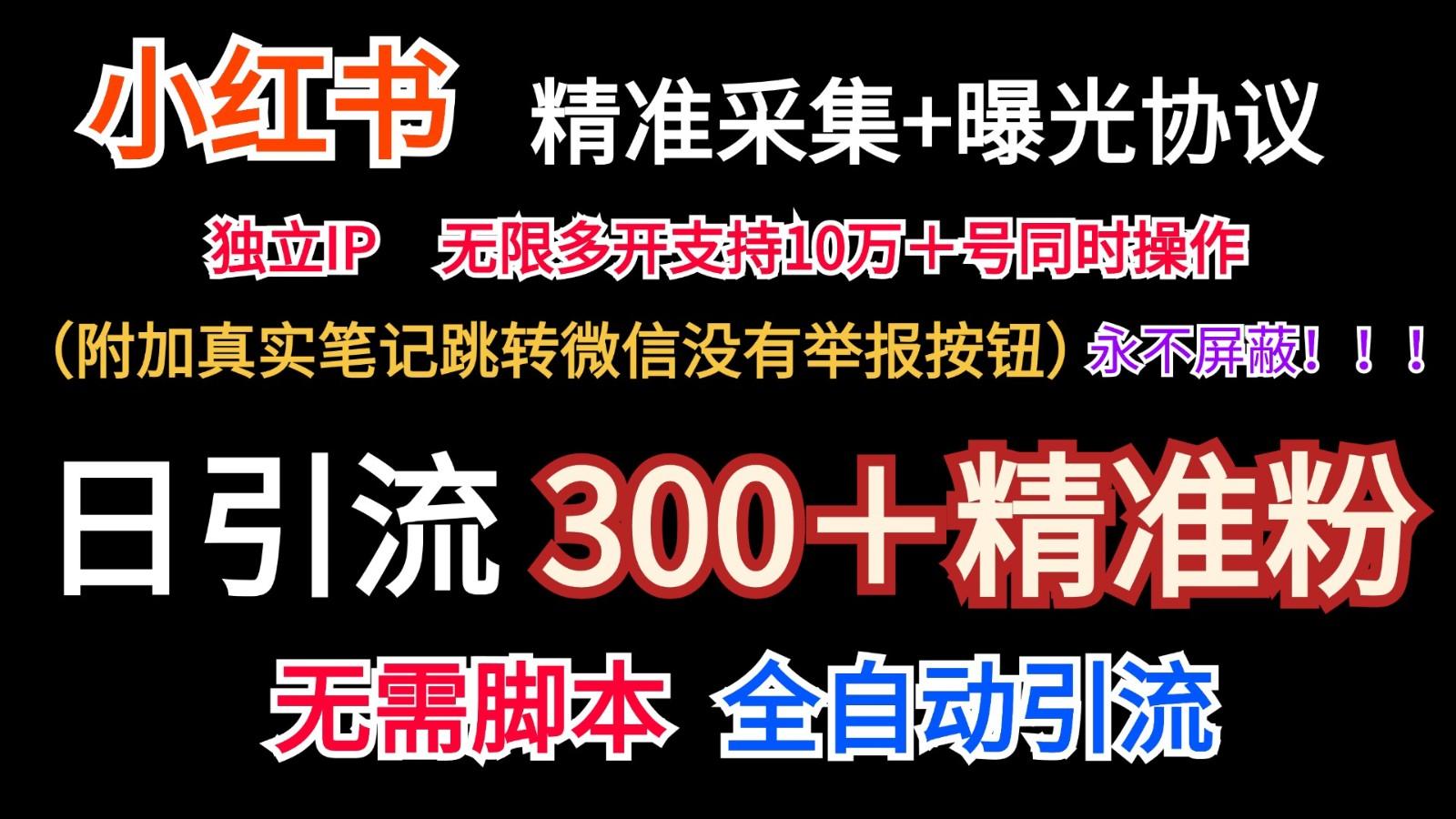 小红薯精准采集＋无限曝光＋真实笔记跳转微信，永不屏蔽(日引300＋精准粉) - 识享社-识享社