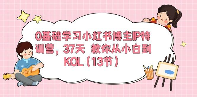0基础学习小红书博主IP特训营，37天 教你从小白到KOL(13节 - 识享社-识享社