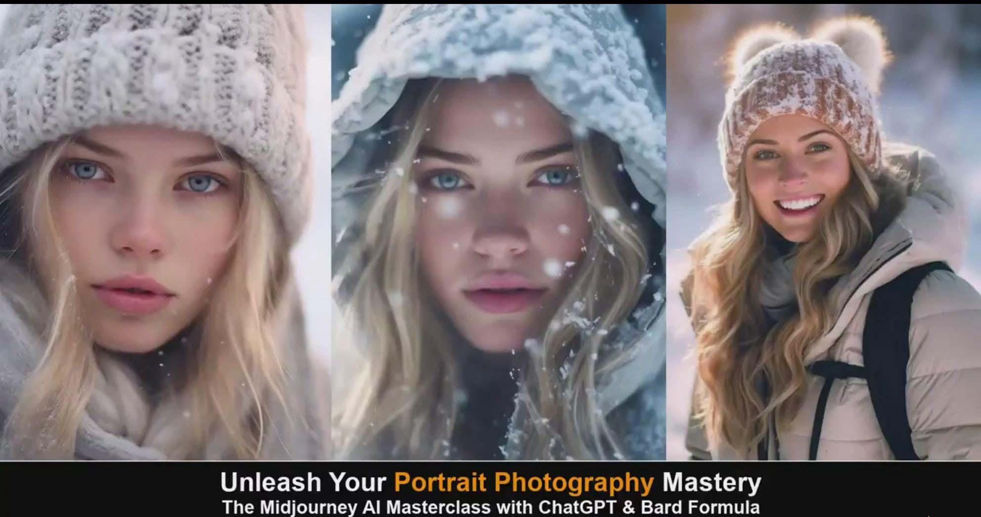 图片[5]-(9312期)Midjourney v5 ChatGPT 和 Bard AI人工智能人像摄影大师班-15节-中英字幕 - 识享社-识享社